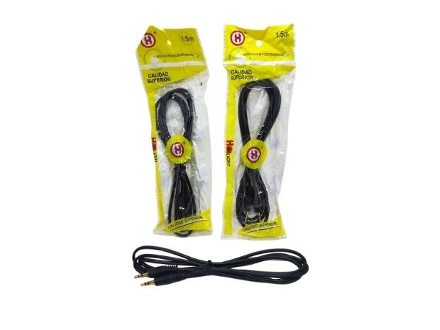&u++ CABLE MINIPLUG A MINIPLUG ENGOMADO 1.5M HO815